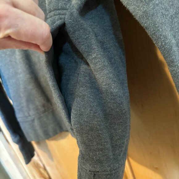 UA Under Armour Cotton Funnel Neck Hooded Pullover Sweatshirt S Charcoal 1331725 - Picture 3 of 6